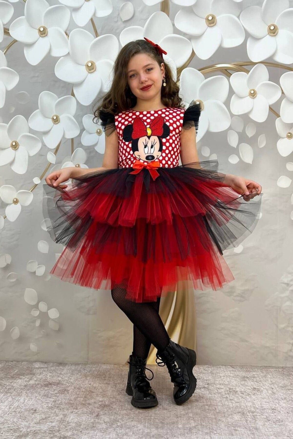 Minnie Kostüm Doğum Günü Elbisesi Aby212