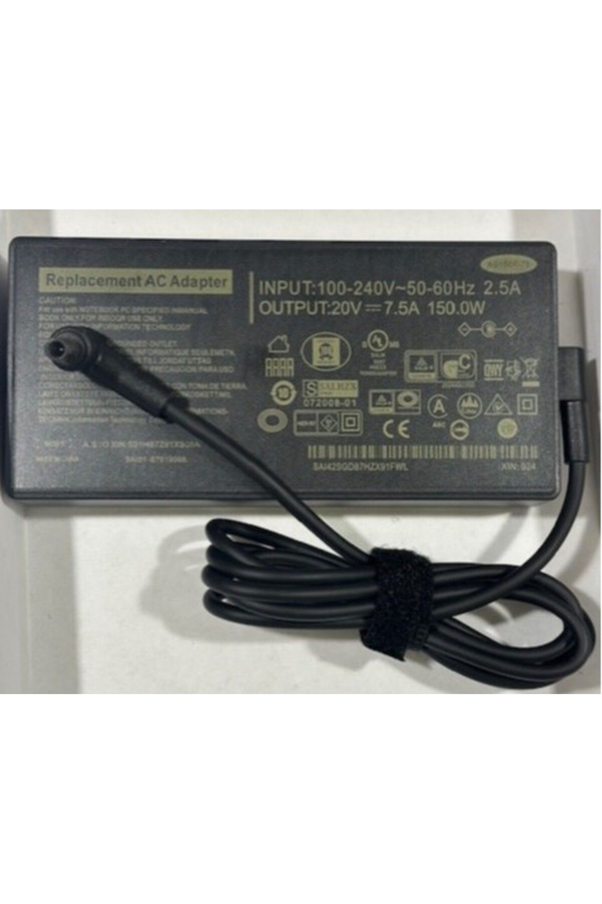 Leonpro 20 volt 7.5A adaptör 150 watt 6.0 mm 3.7 mm notebook adaptör