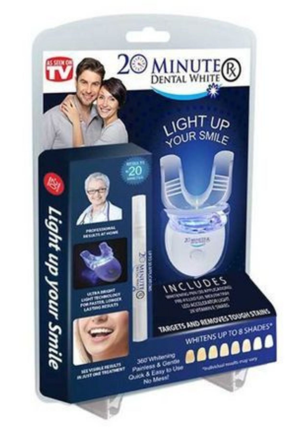 Minute Velda Tech 20 Minute LED Işıklı Dental White Diş Beyazlatıcı – Evde Profesyonel Diş Beyazlatma