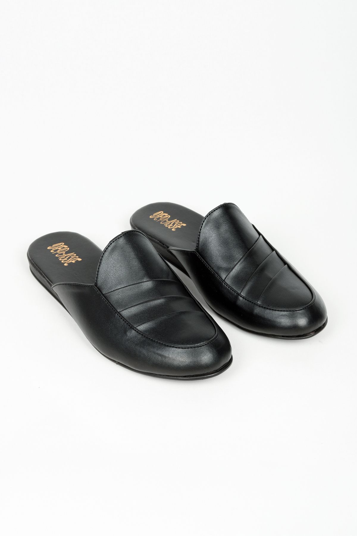 DEPASSE-Black Men's Home Guest Dowry and Groom Slippers 3