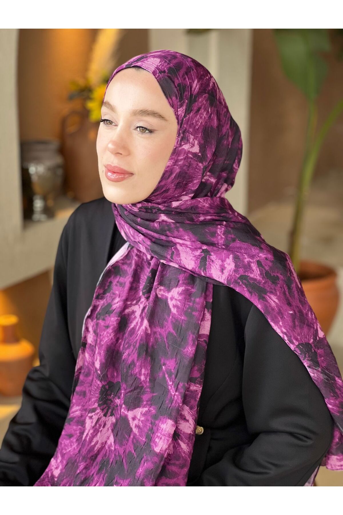 Modakaşmir-Loop Pattern Bamboo Shawl 2
