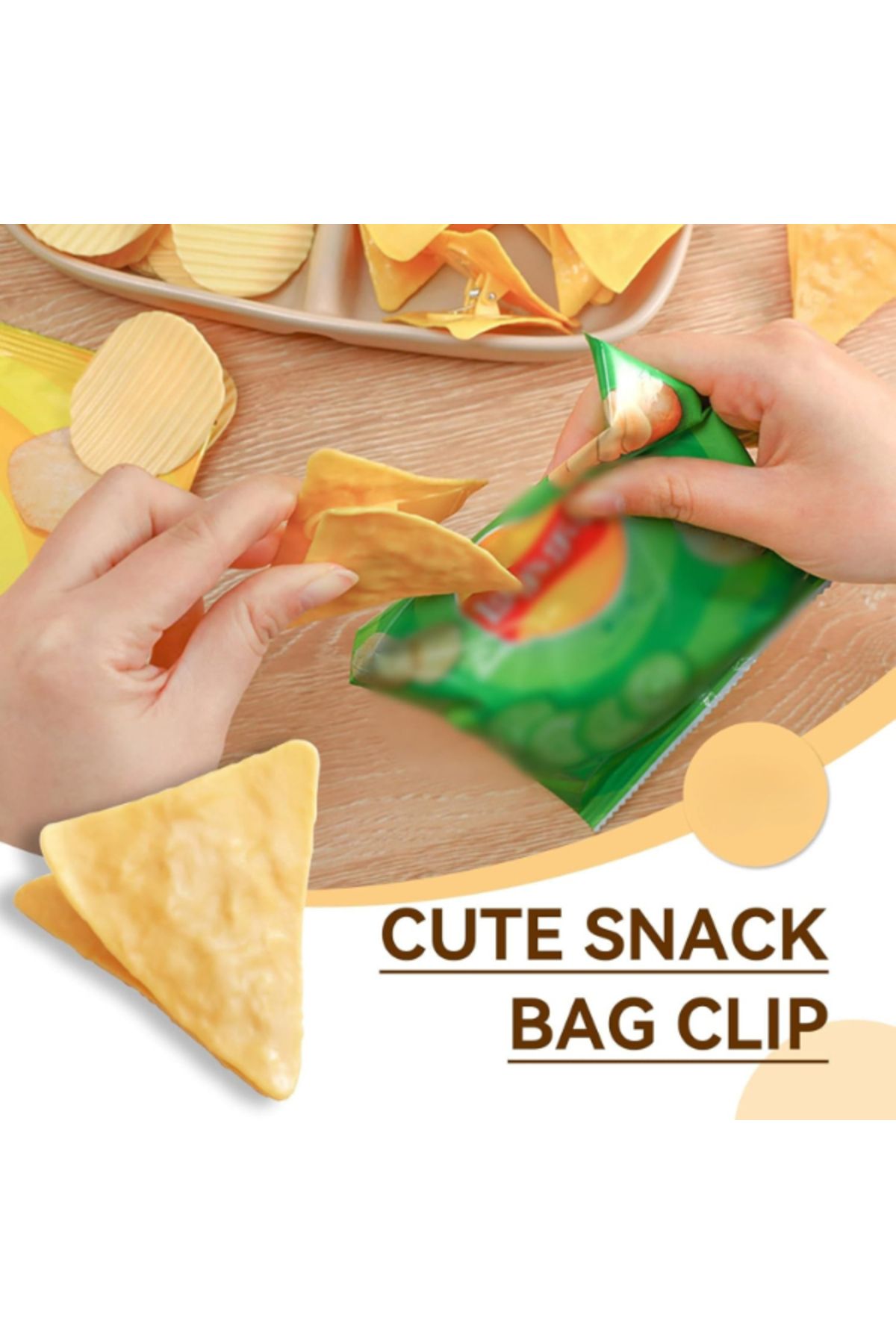 Seçkin Trend Cips Şeklinde Poşet Klipsleri