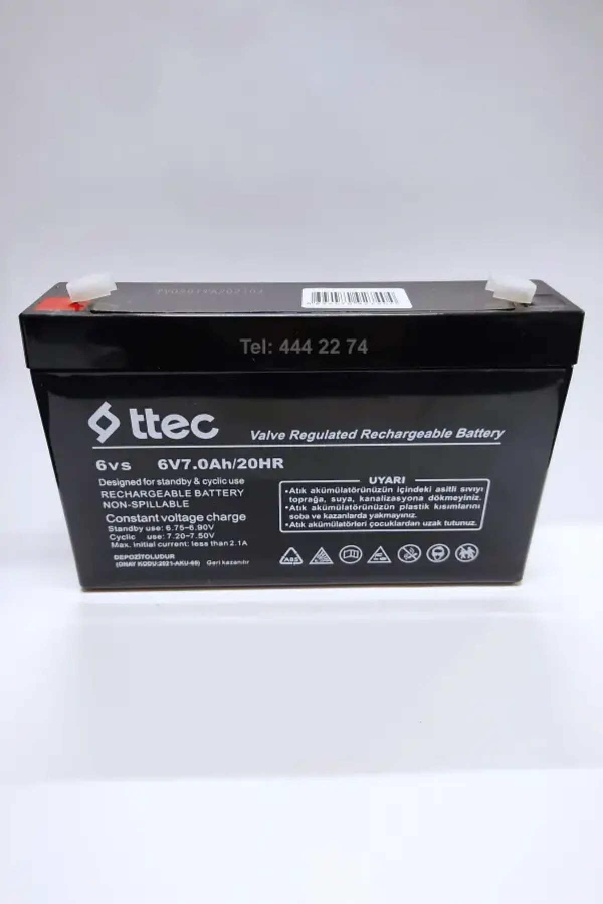 Ttec 6v 7ah Oyuncak Araba Aküsü