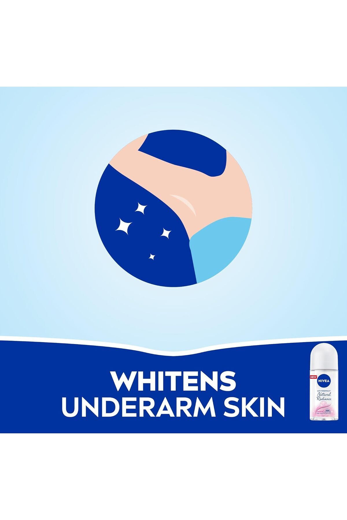NIVEA-Natural Fairness Roll-On Antiperspirant for Women, 3x50ml 9