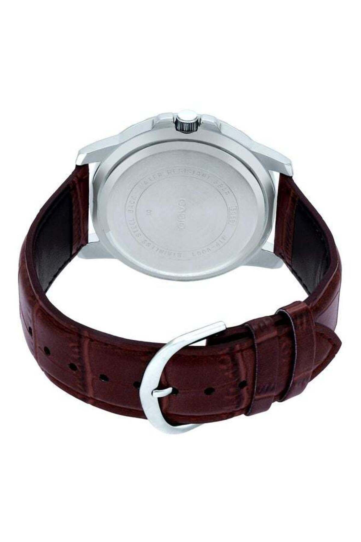 Casio-Enticer Men's Water Resistant Analog Watch, MTP-VD01L-1BVUDF - 49 mm - Brown 6
