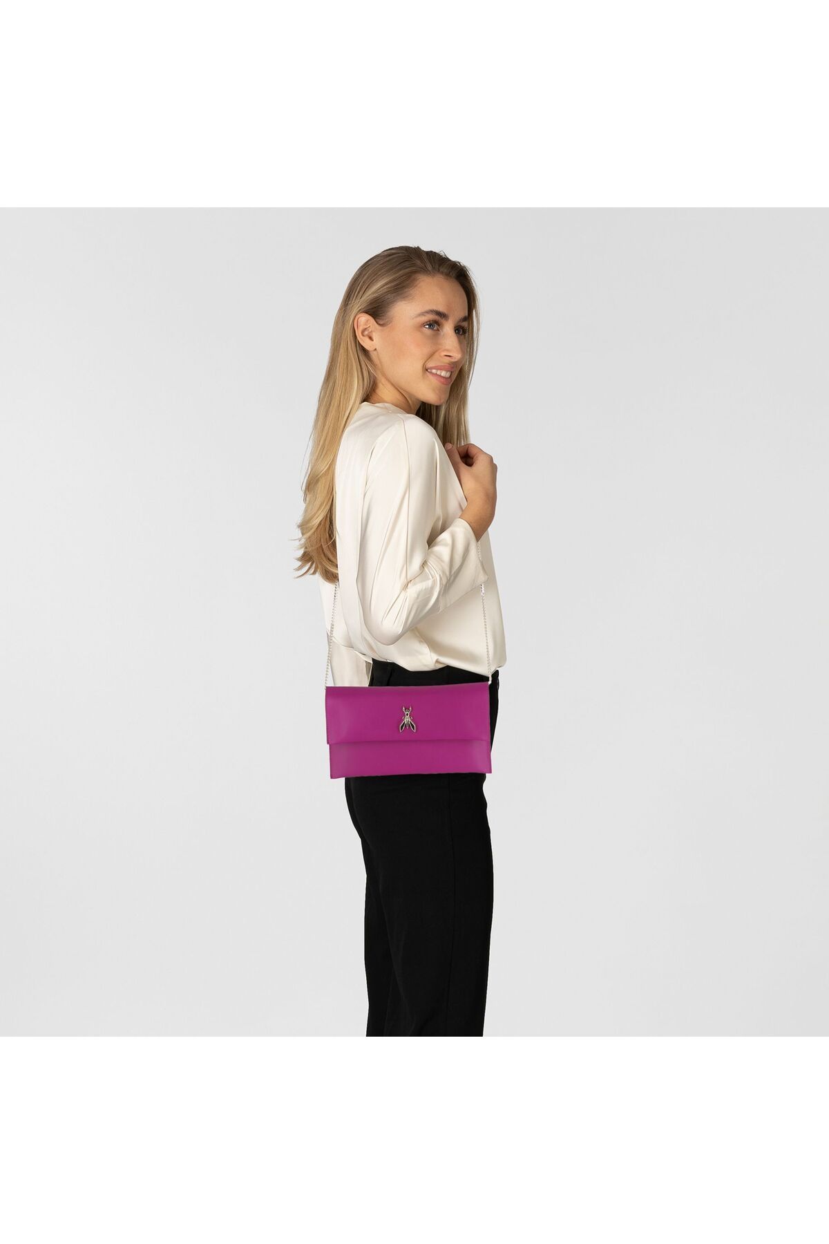 Patrizia Pepe-Clutch Tasche Leder 27.5 Cm 6