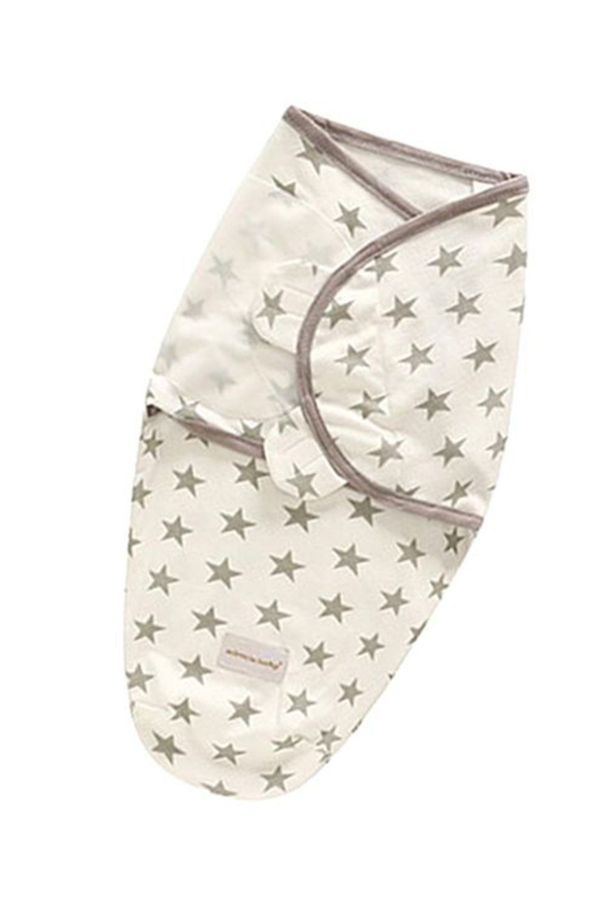 Generic-Soft And Light Weight Baby Comfortable Swaddling And Cap Set With Star Print Design 3