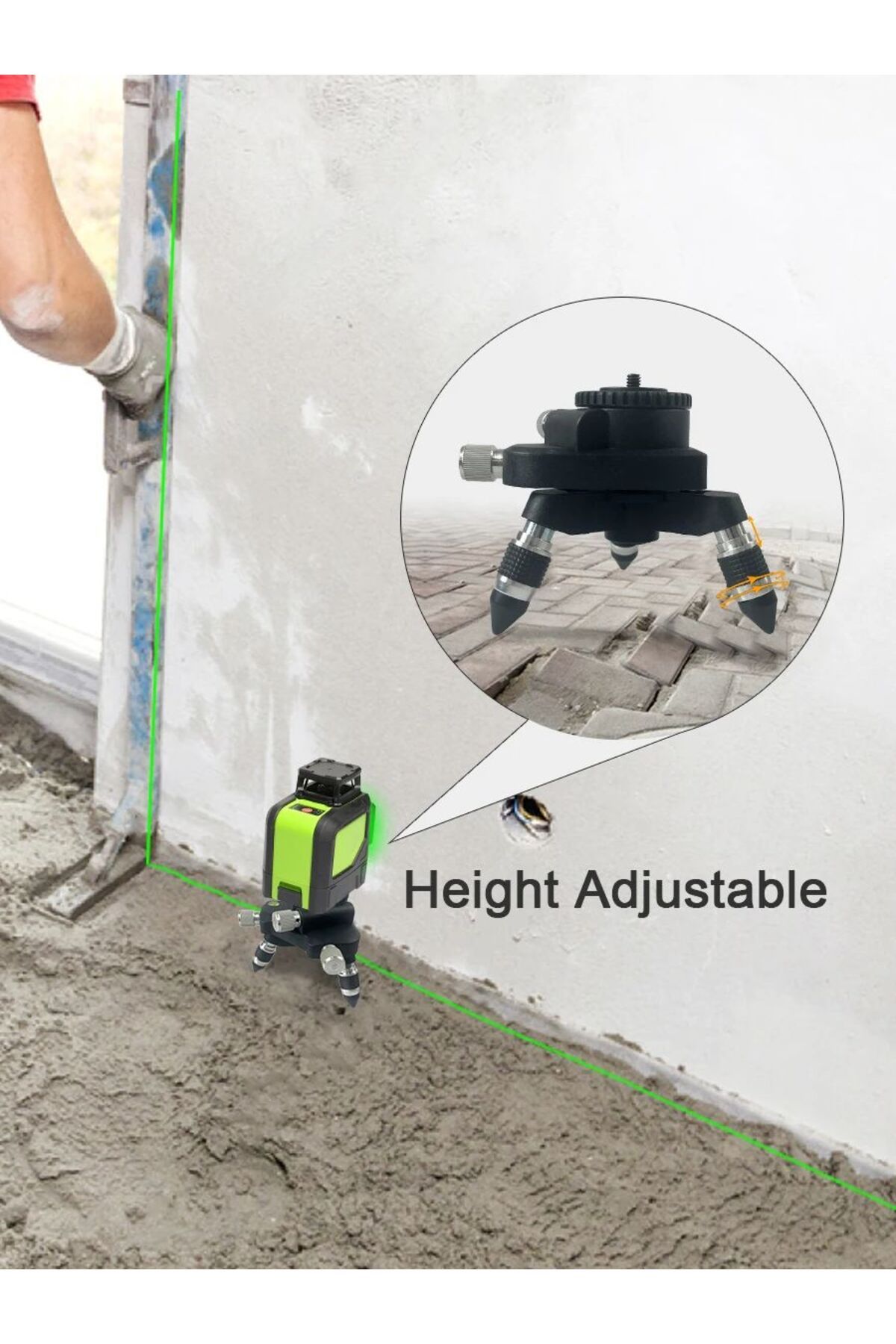 Choice-laser level Metal Base 360 Rotation Adjustment Tripod Bracket Base for 1/4- or 5/8-inch interface... 8