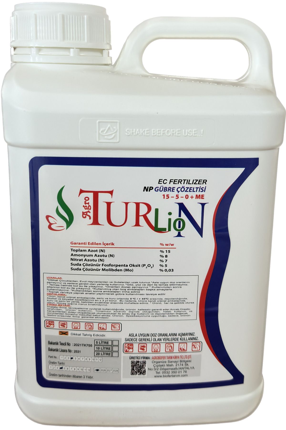 Biofer Turlion Azot 15-5-0 + ME