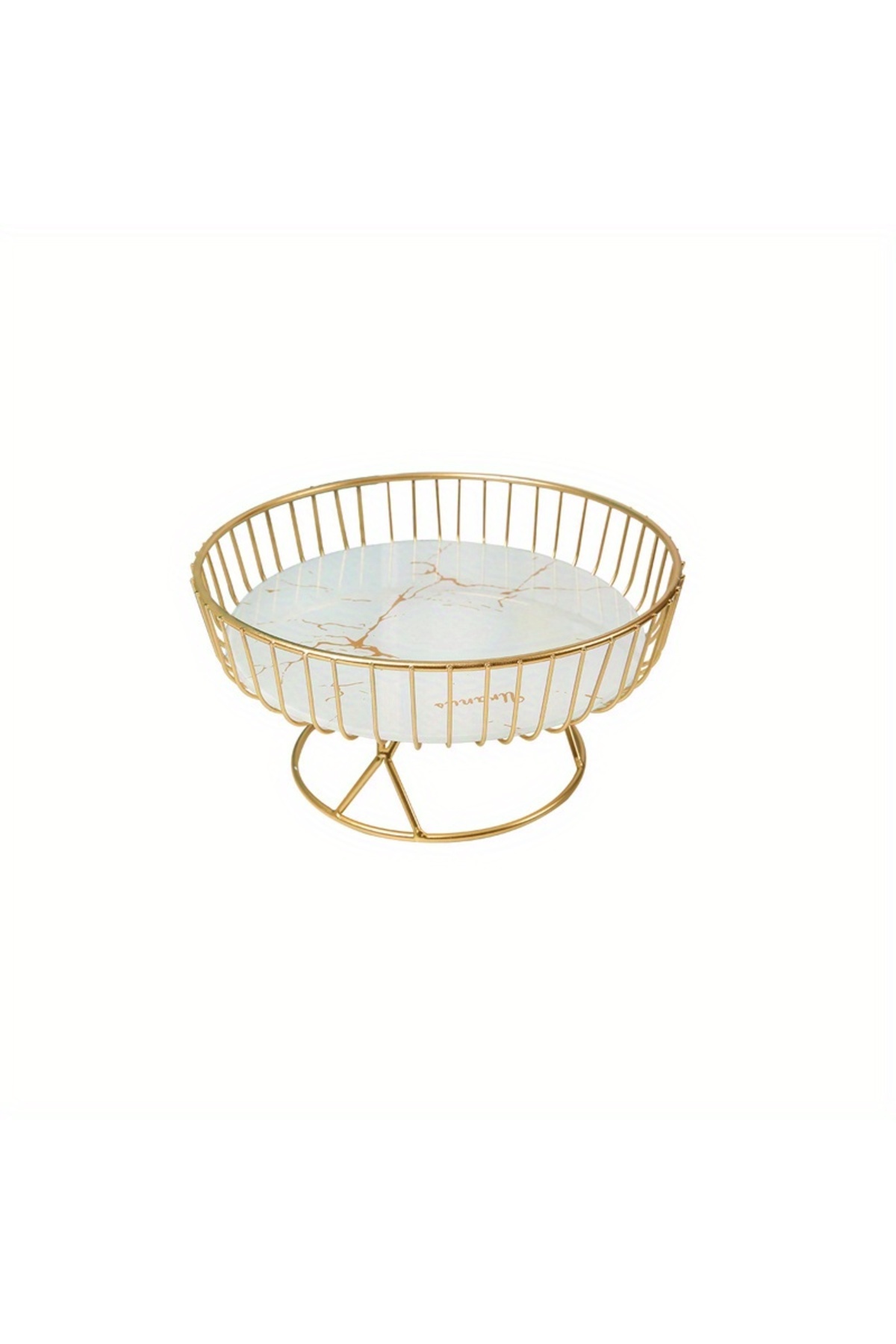 Choice-White Tray S Light Luxury Fruit Plate, Creative Living Room Home Fruit Basket Afternoon Tea Candy De 1