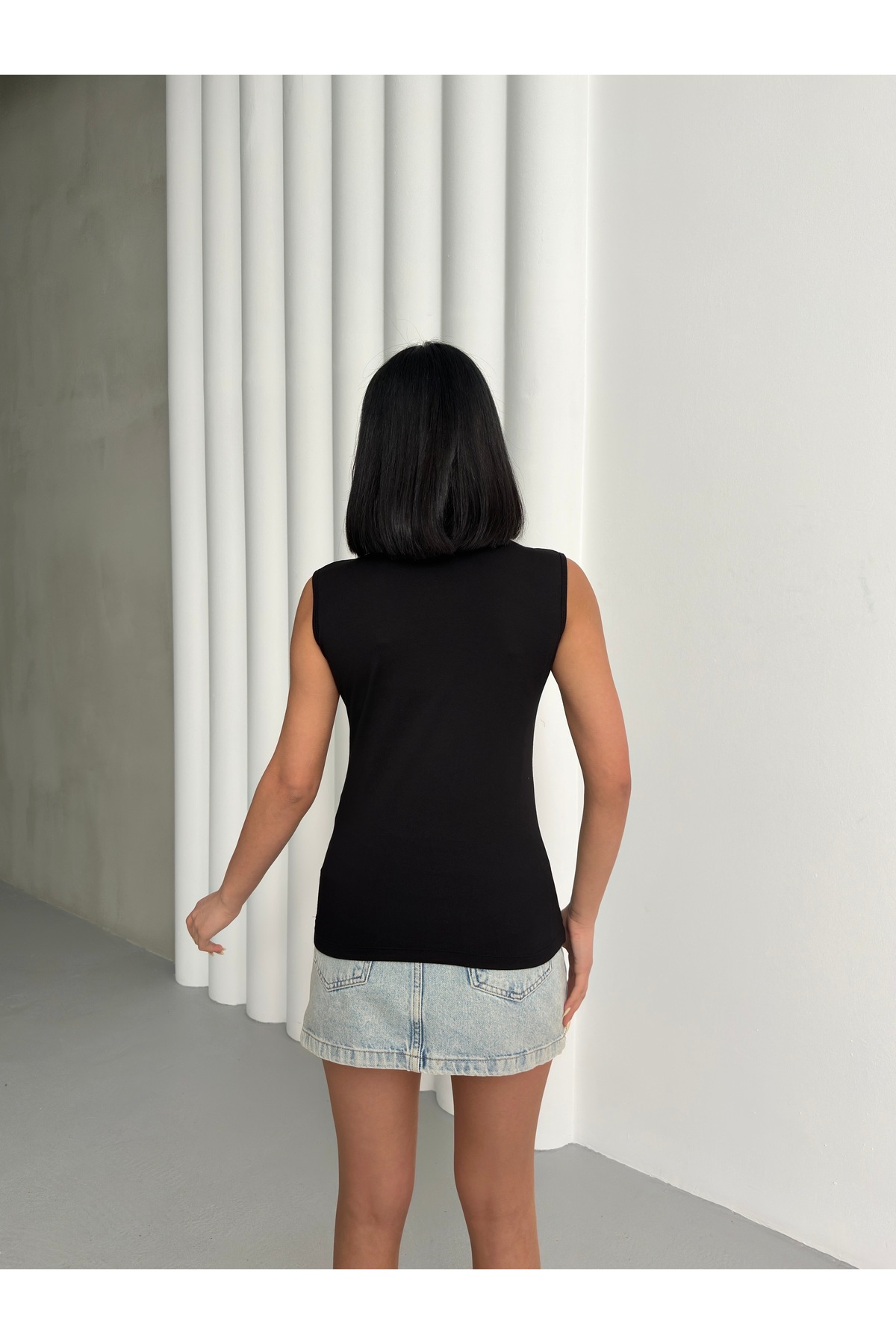 Lunamiratto  Kadın Pamuklu likralı esnek sıfır kol 3 lü ekonomik paket kaliteli ve uygun - Görsel 7