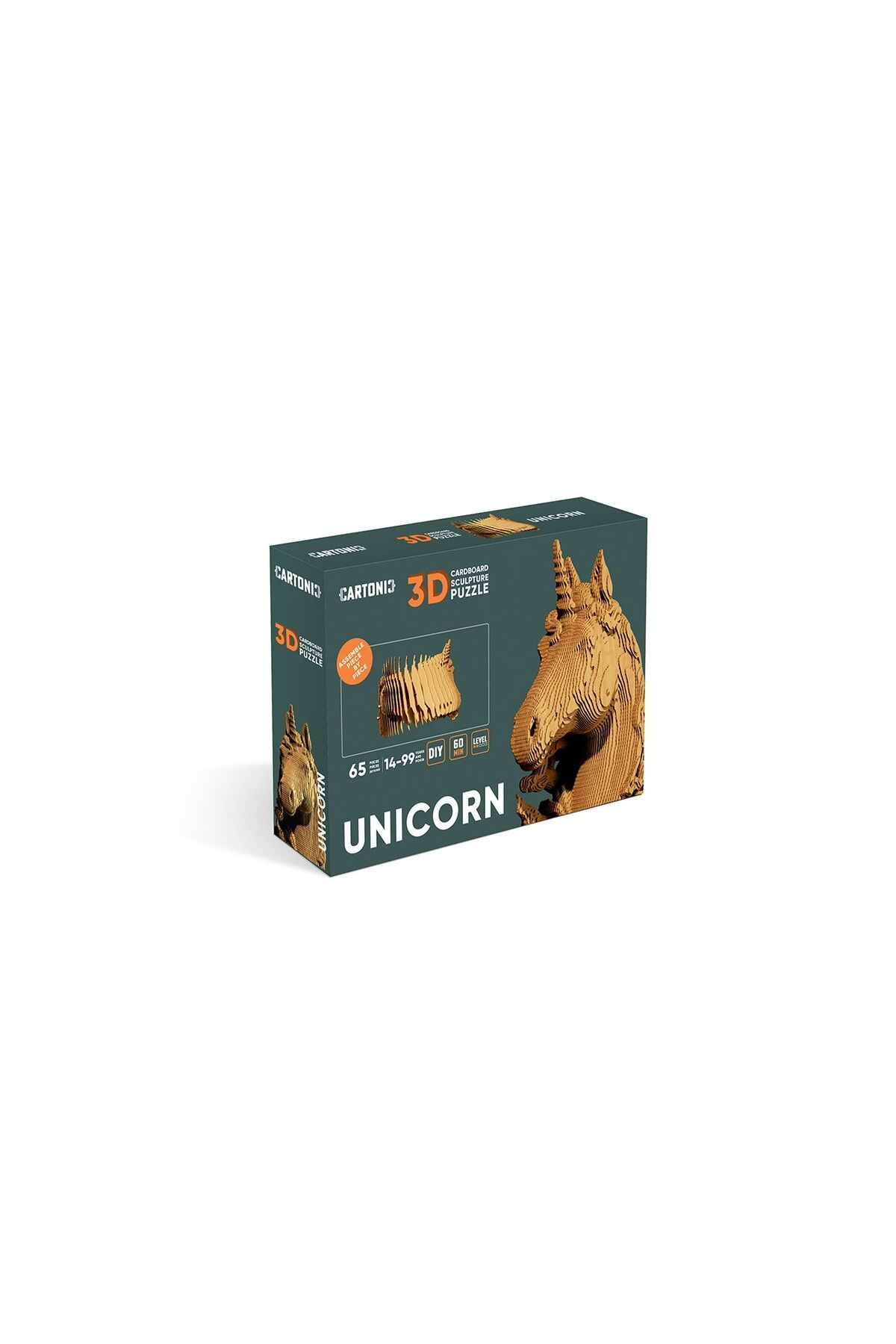ROKR-3D Puzzle, UNICORN, Cardboard, 65 pieces 3