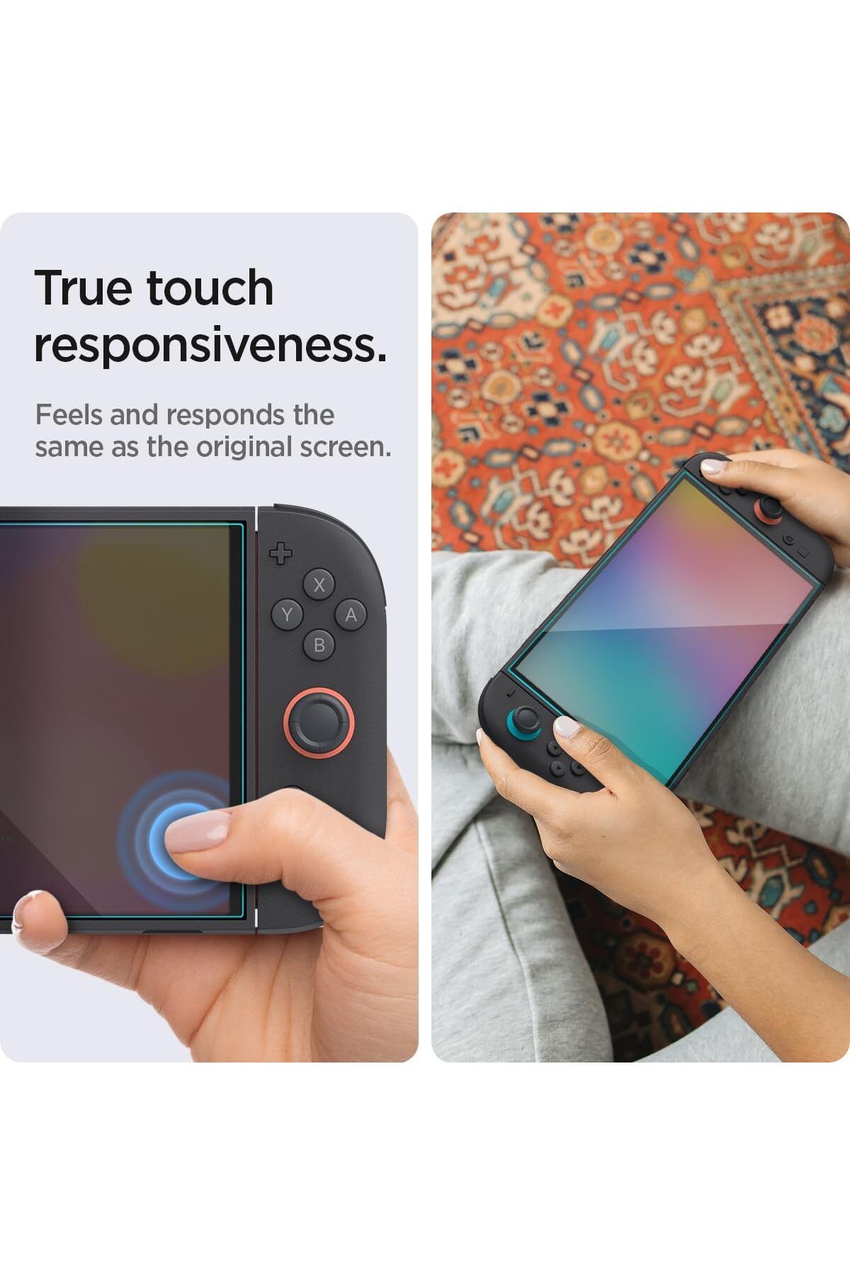 Spigen-واقي شاشة GLAStR EZ FIT لجهاز Nintendo Switch 2 (2025) مصنوع من الزجاج المقوى الفاخر - عبوة من قطعتين 4