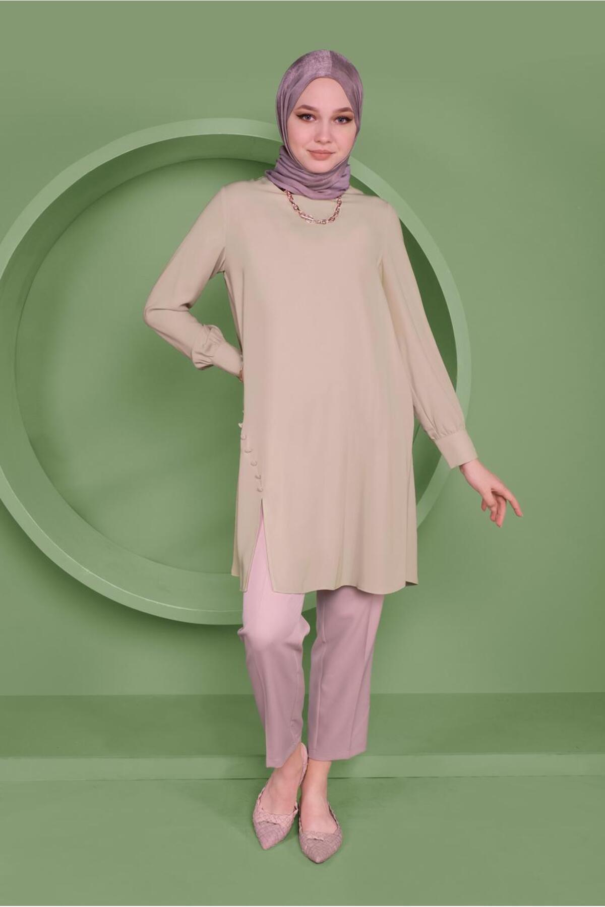 آلوینا تونیک دکمه‌دار از کنار ۴۱۳۵۱