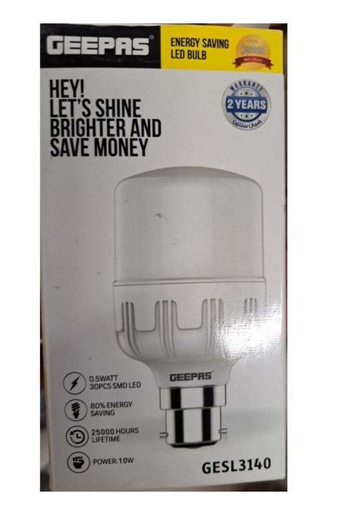 Geepas-30 SMD LED Energy Saving Bulb White 1