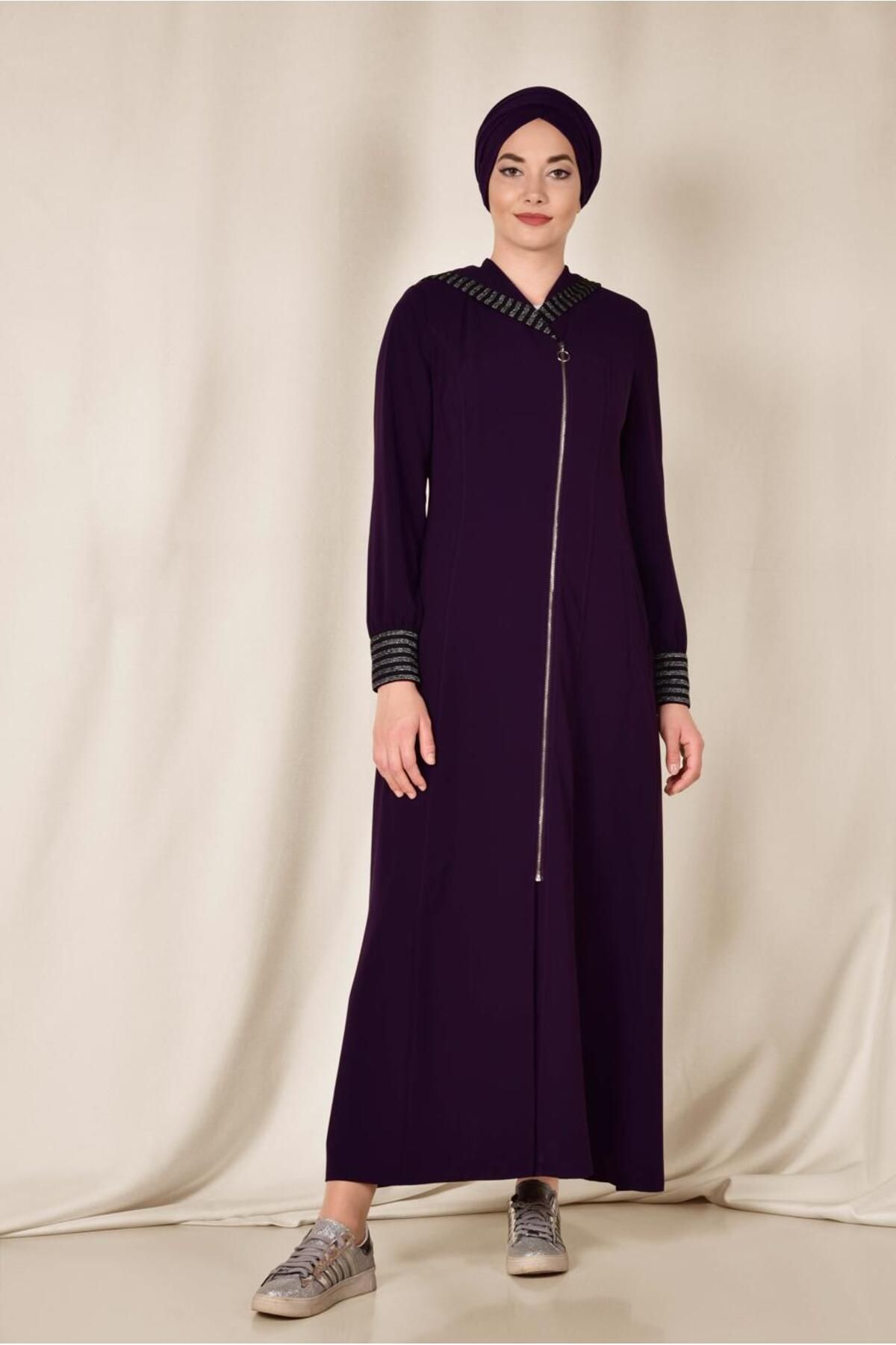 ABABIA 8309 کلاهدار SPORTS ساده با جزئیات Alvina