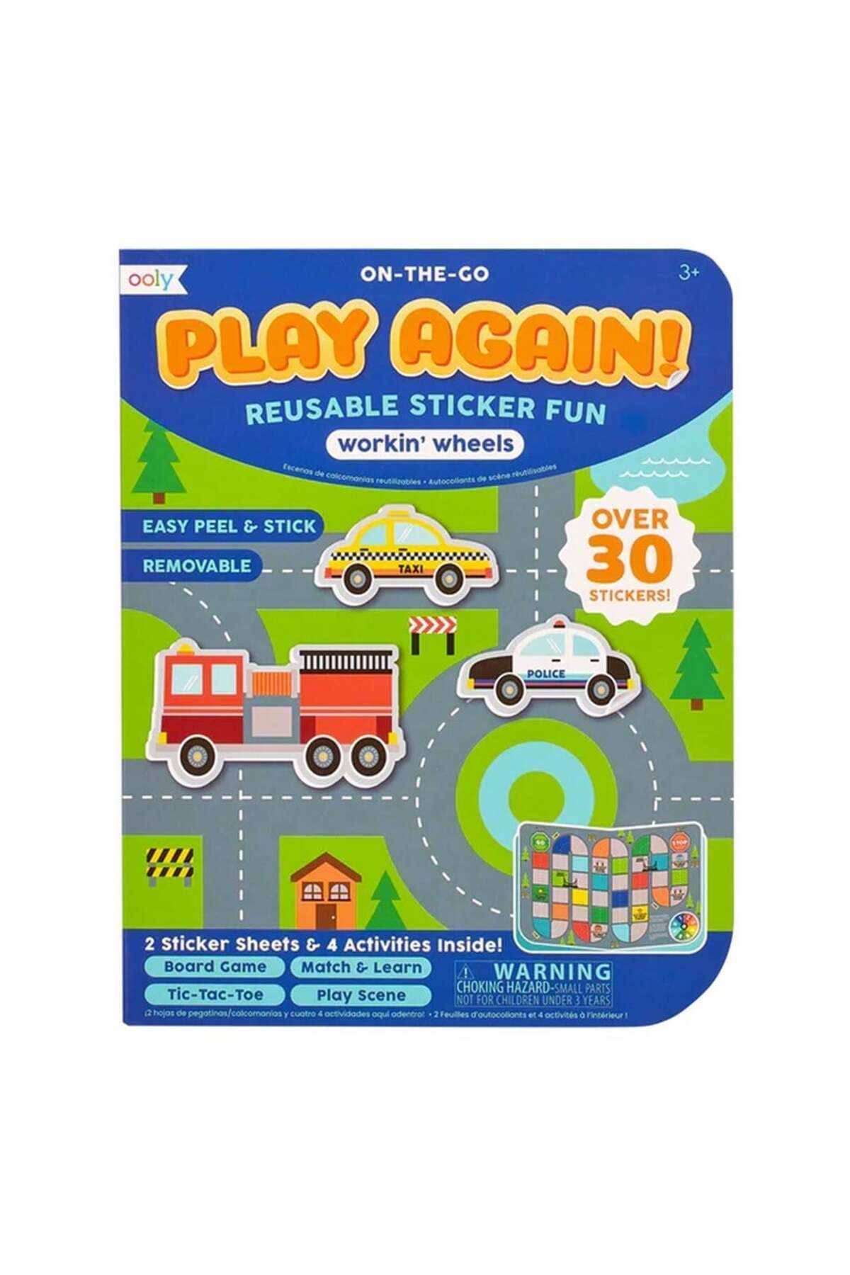 Ooly Play Again Mini On The Go Taşınabilir Aktivite Kiti - Workin Wheels