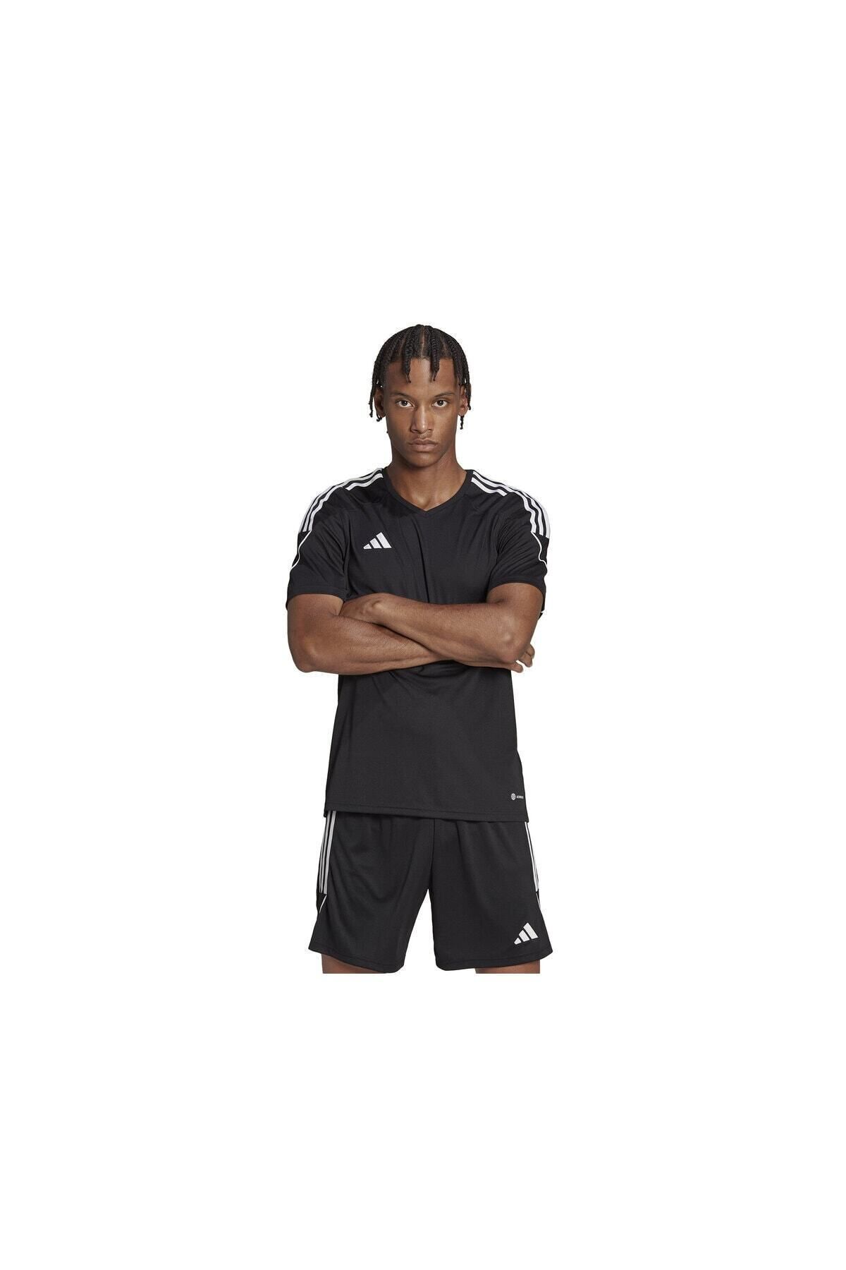 adidas-Tiro 23 Jsy Men's Football Jersey - Black Hr4607 3