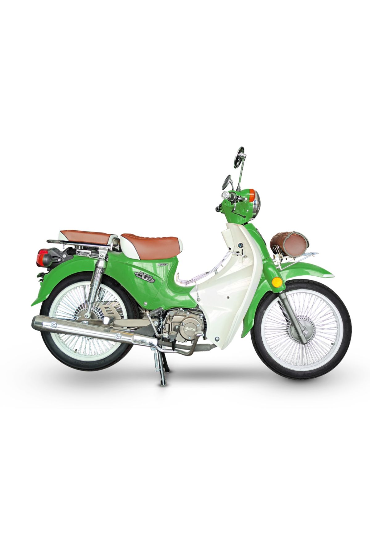 Falcon Retro 50 Benzinli Motosiklet - Yeşil