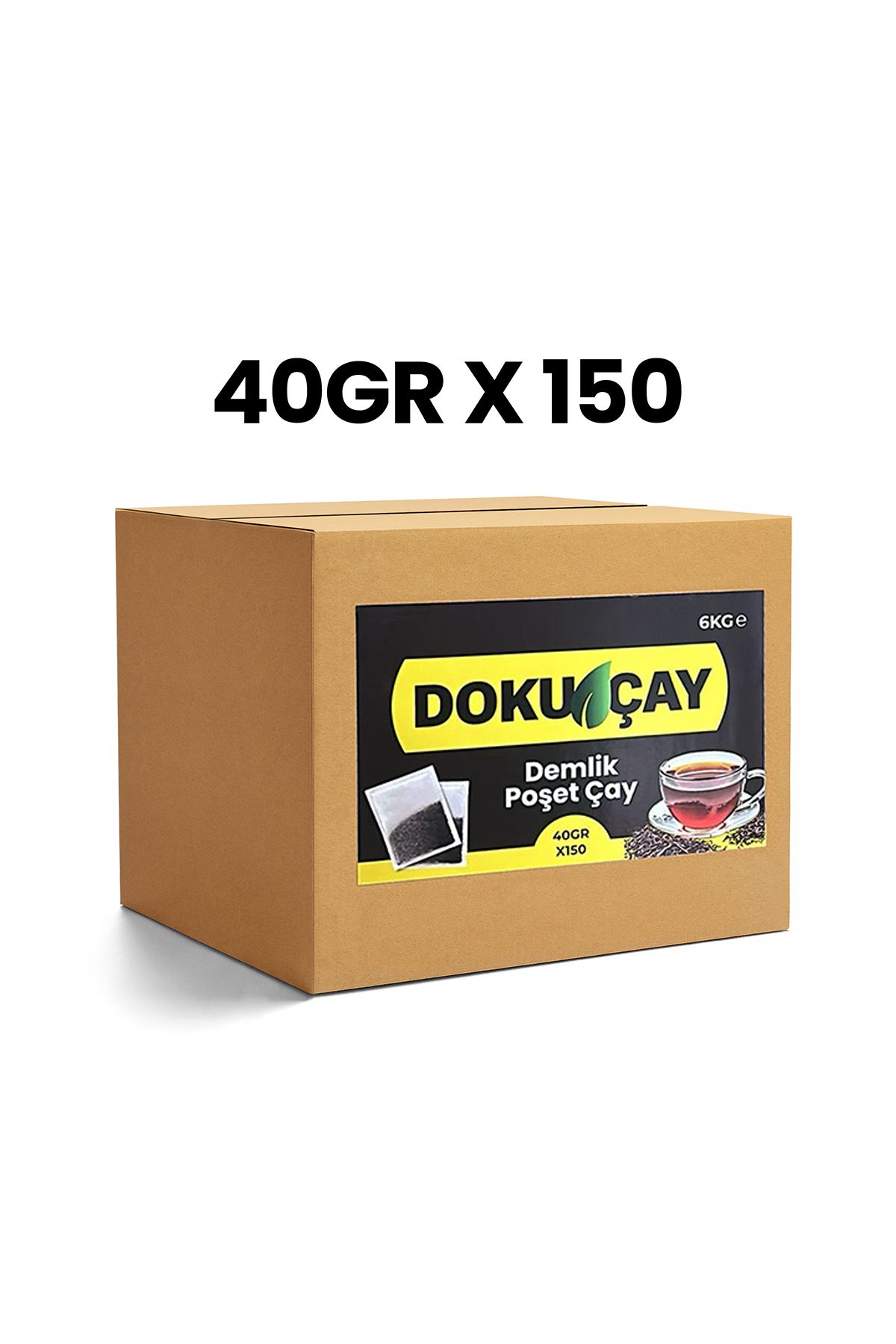 Dass Coffee DOKU DEMLİK POŞET ÇAY 6KG - EKONOMİK - LEZZETLİ - 40gr x 150 AD.