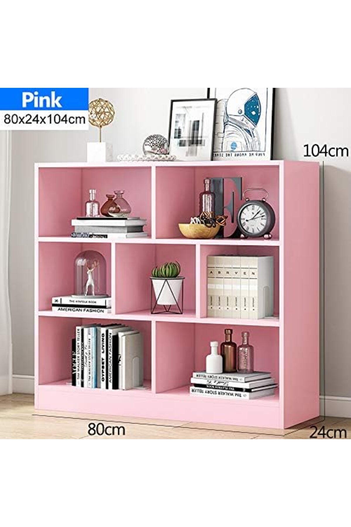 Generic-Pvc Book Shelf Bookcase Cabinet With Multiple Shelves For Living Room, Bedroom, Office 2
