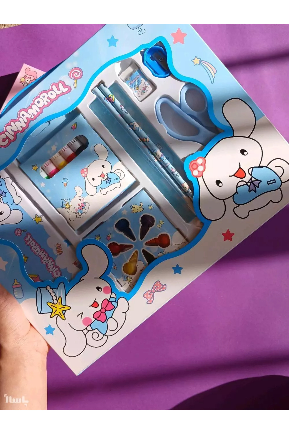 MJ TOYS Kuromi Sanrio 9 Parça Kırtasiye Seti Okul seti Kuromi