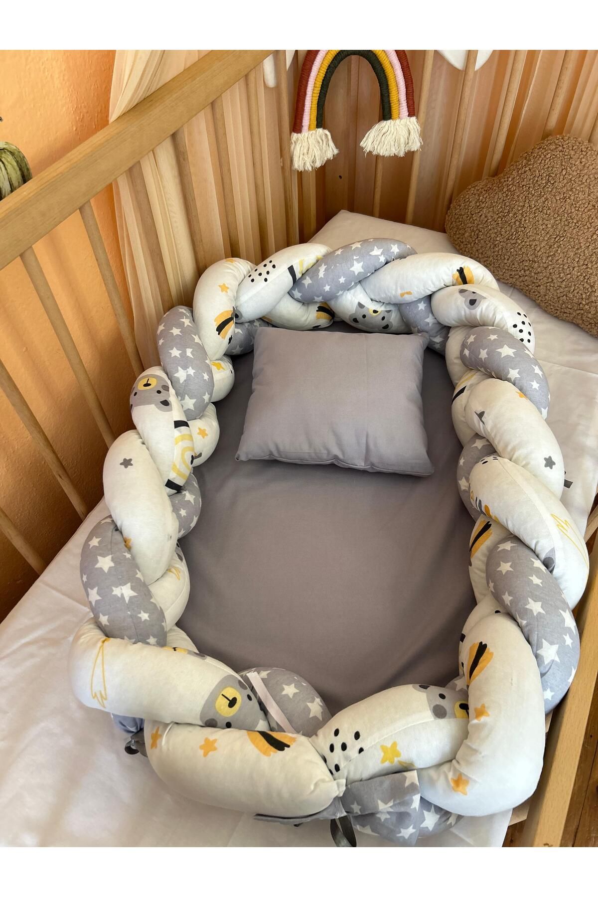 Rila Collection ÖRGÜLÜ BABY NEST ANA KUÇAĞI