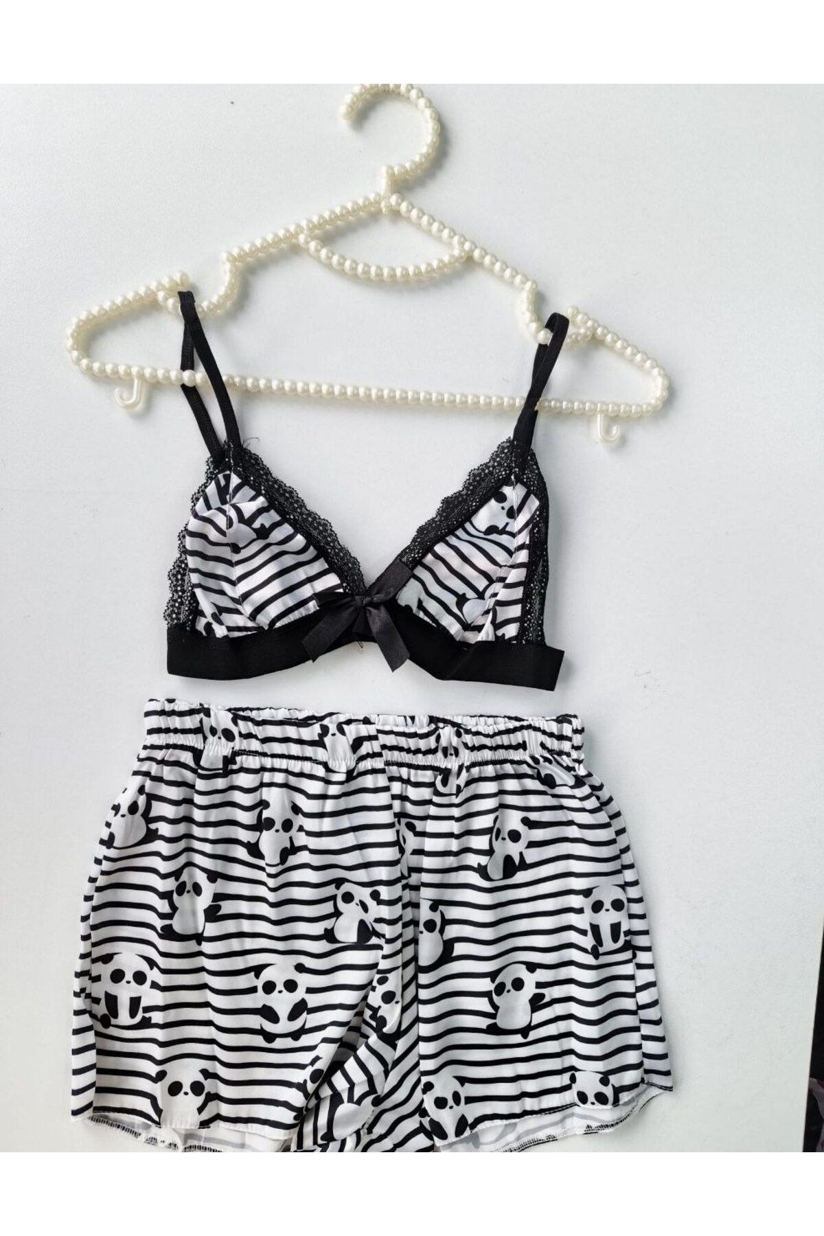 velmorafashion Şortlu  Takım Pijama Takımı