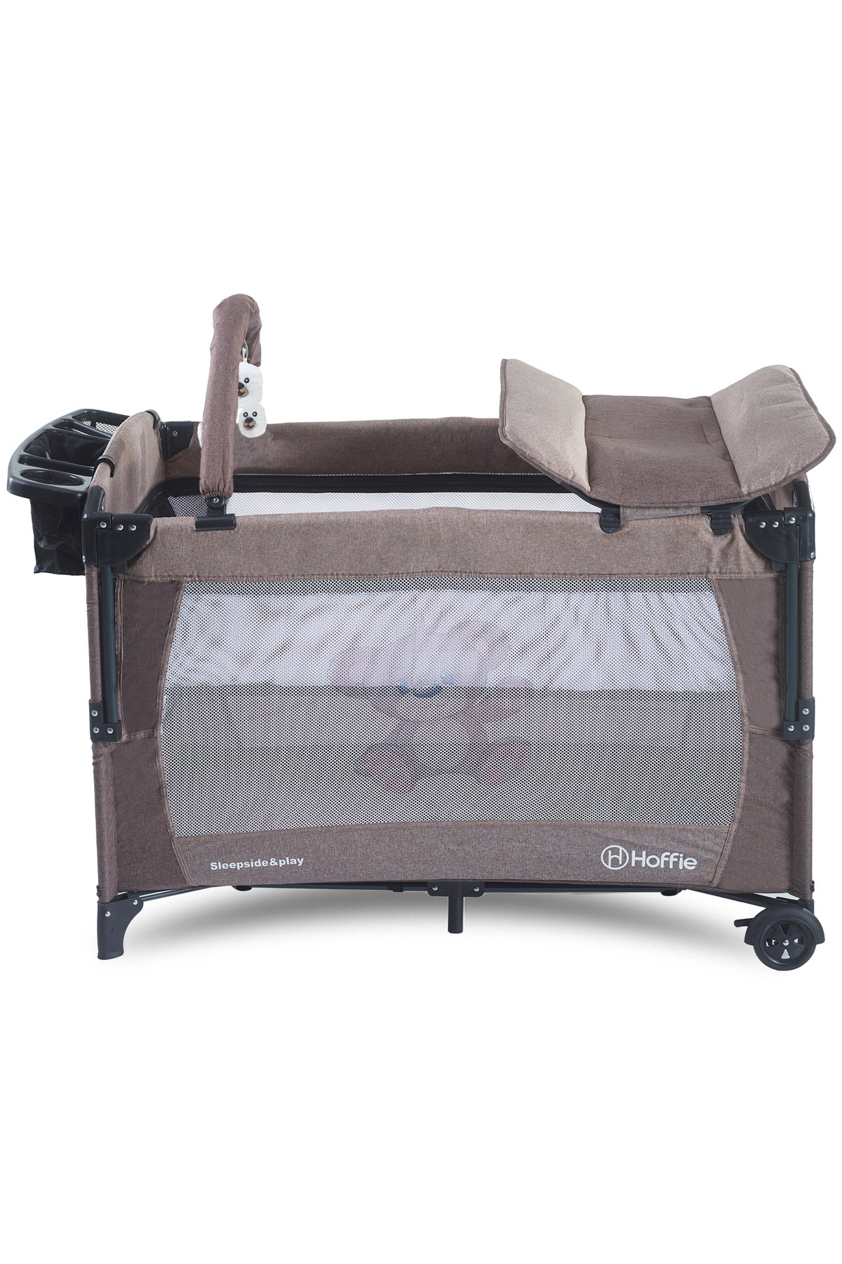 Hoffie Sleep Side Play Anne Yanı Park Yatak Sallanır Cibinlikli Oyun Parkı Beşik 70X110 Cm +Yataklı fotoğrafı 4 (önizleme)