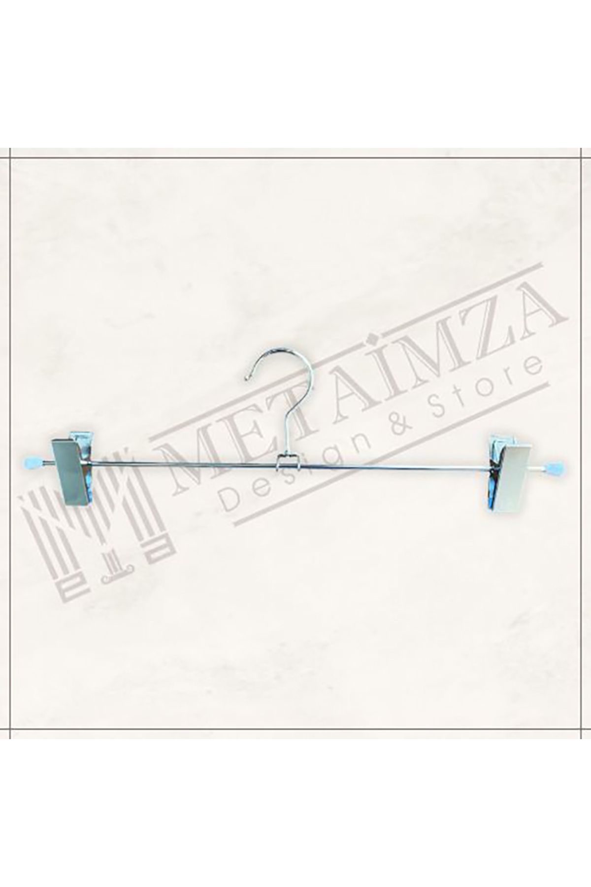 Metaimza Design Store Metal Tutmalı Clips Etek ve Pantalon Askısı Elbise Askısı Ayarlanabilir Elbise Askısı 10 adet GÜMÜŞ