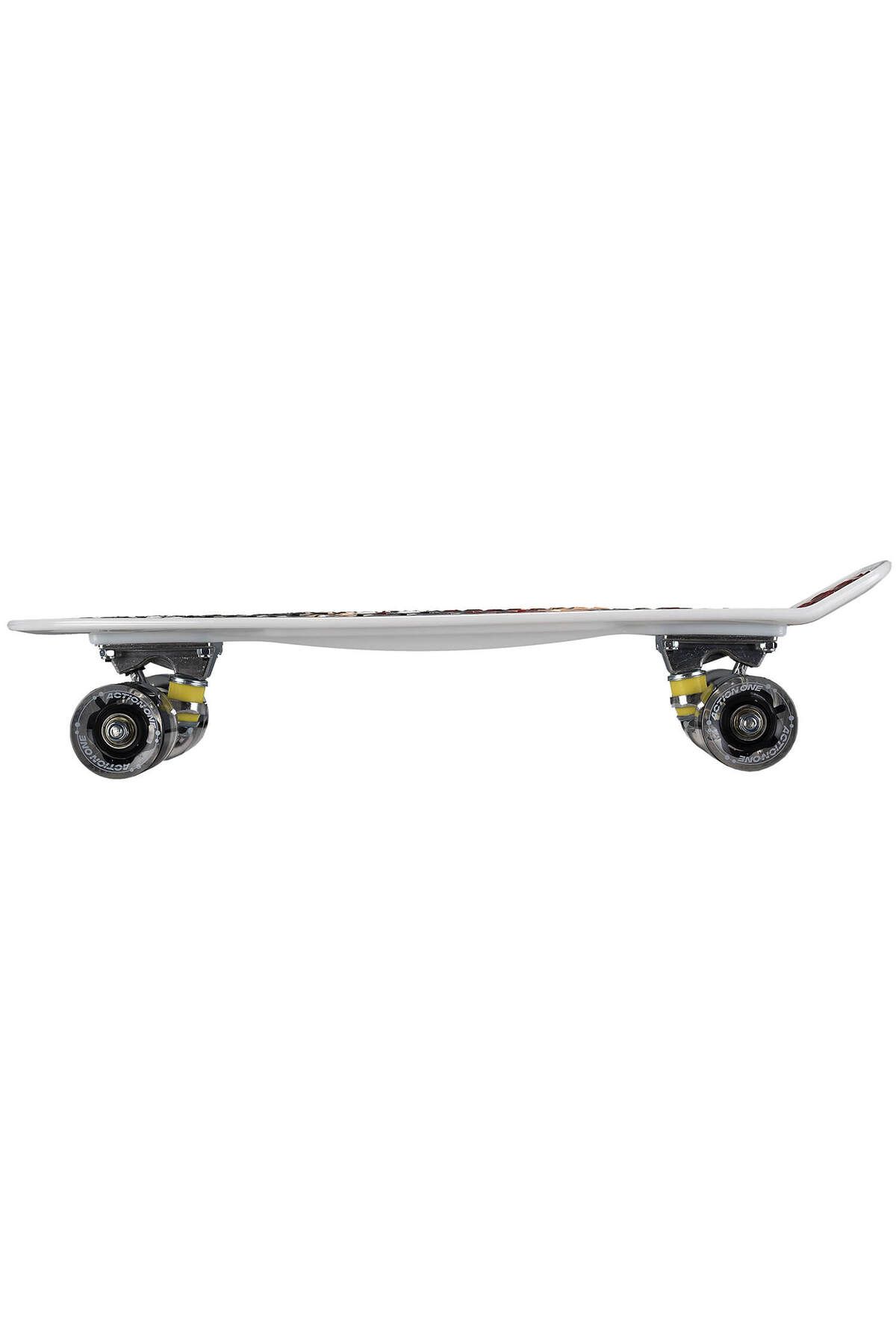 ACTION ONE-Skateboard Just Dare, 55x15cm, cu roti luminoase PU, ABEC-7, cadru aluminiu 6