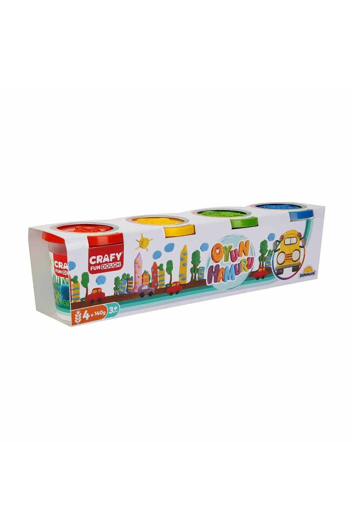 Sunman 0915 Crafy 4'lü Oyun Hamuru 560 gr.