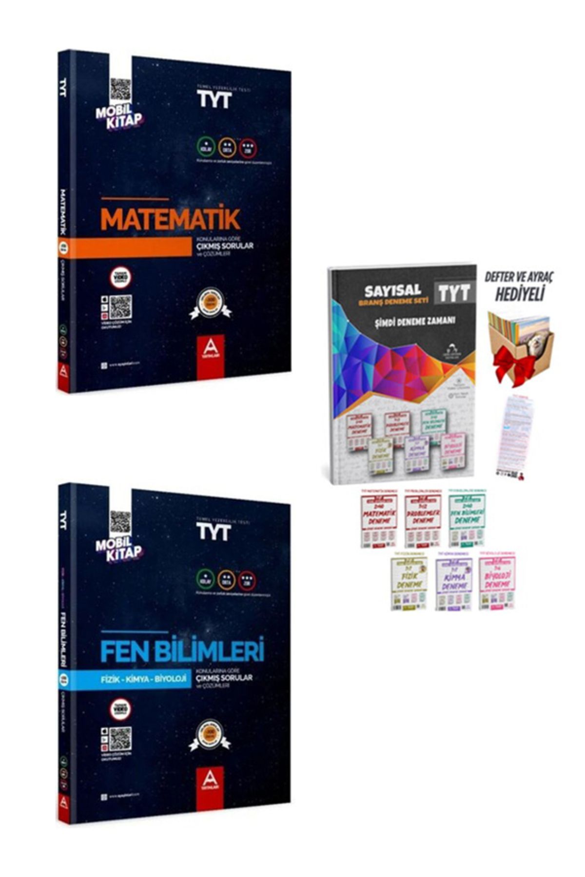 A Yayınları 2025 TYT Matematik Fen Bilimleri Çıkmış Sorular ve TYT Sayısal Deneme Seti