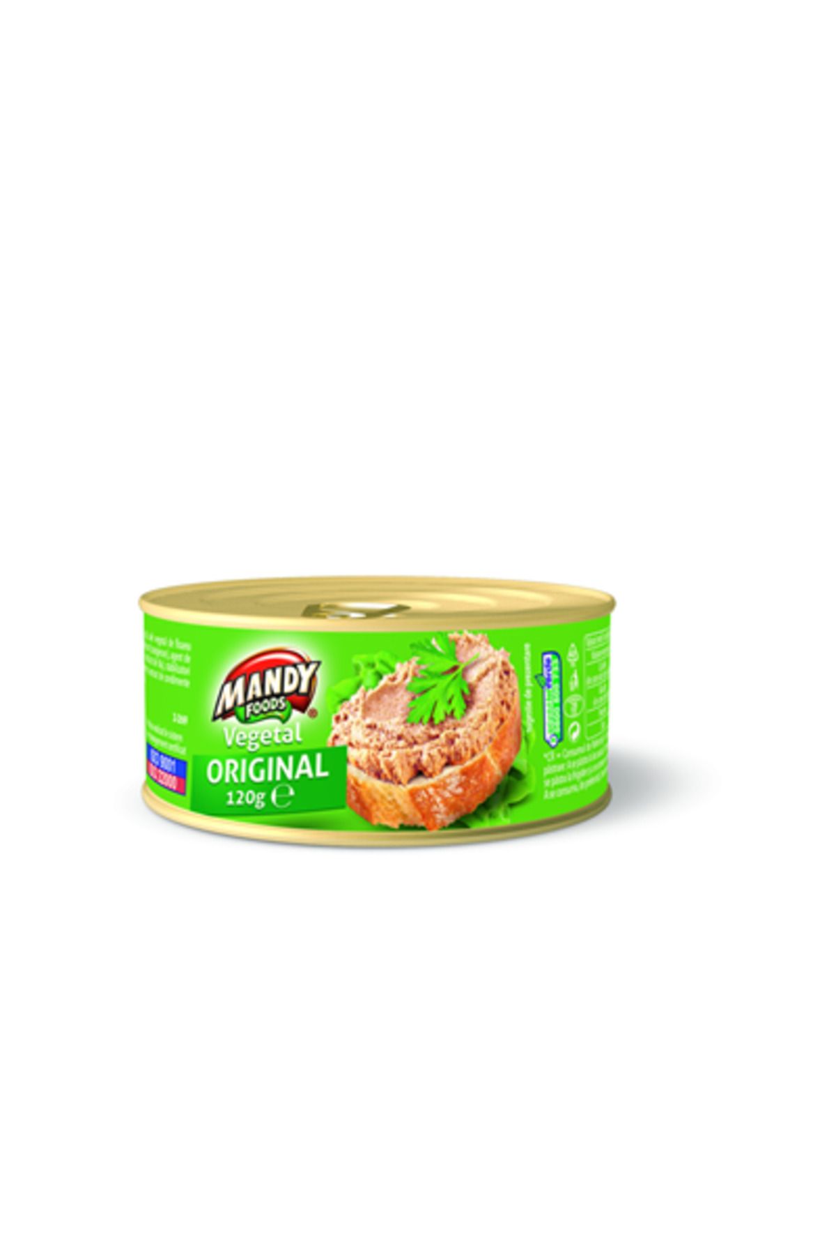 MANDY Pateu De Legume Original, Mandy, 6 X 120 G - One Size