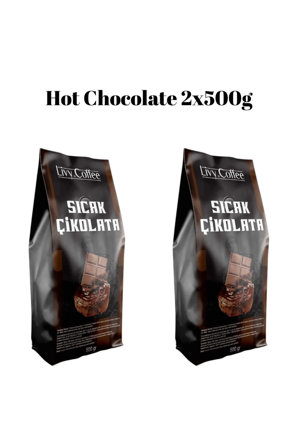 Livy Coffee Hot Chocolate 2x500g