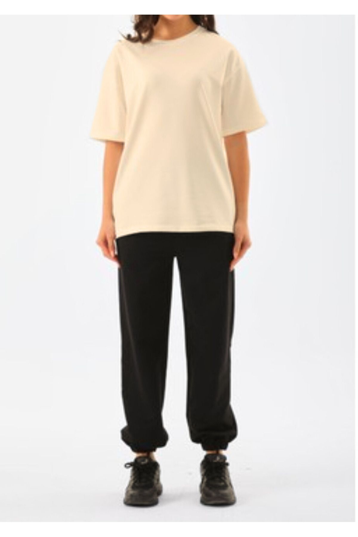 JustBS T-Shirt Bej Renk