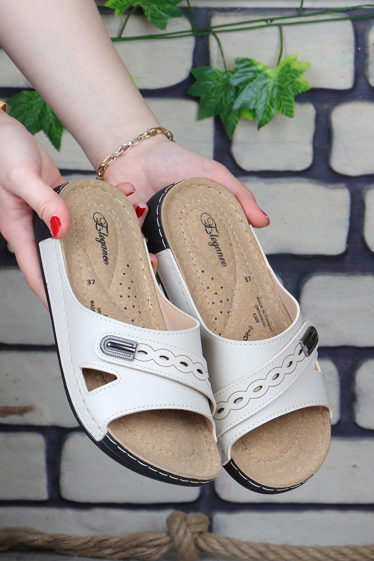 Vojo-Elegance Orthopedic Single Buckle Women's Slippers Home Slippers 4