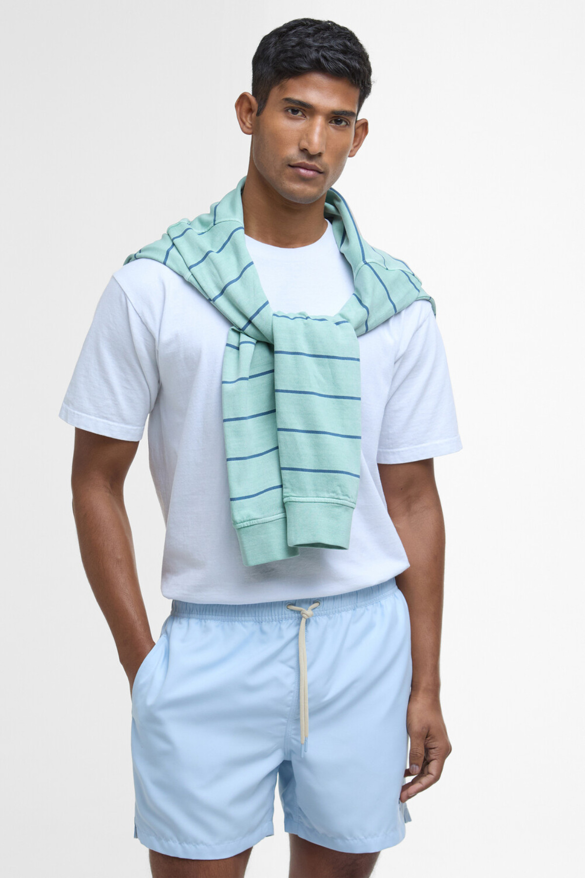 شورت شنا مردانه راسته فاق نرمال | باربور Barbour MSW0064-0063 - تصویر 3