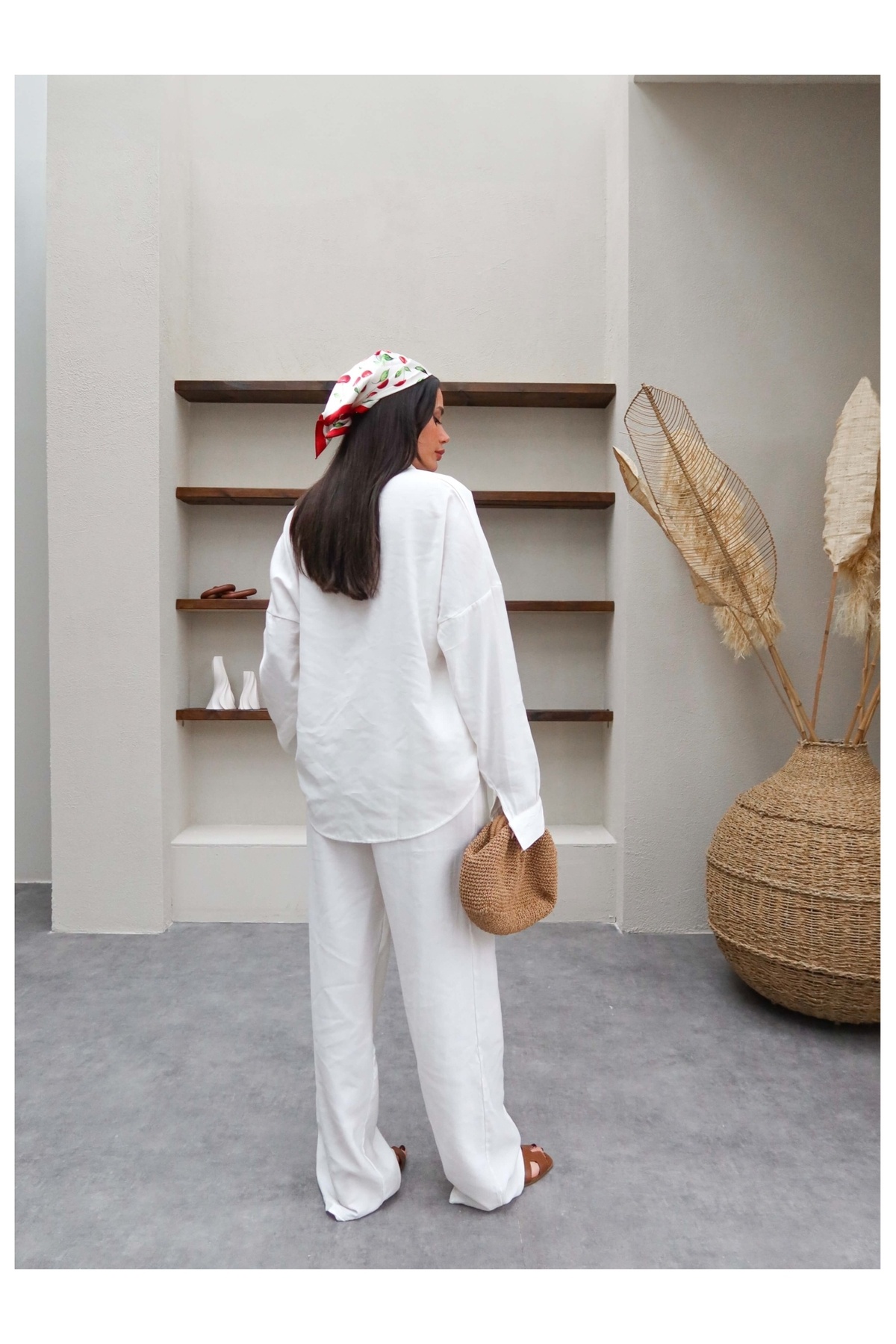 ESRAHELVACI-Pocketed Shirt Trousers Set 4