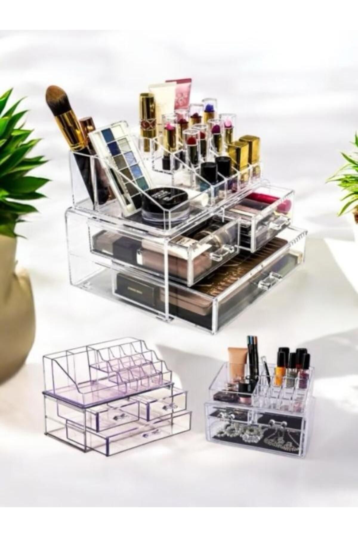 teknotrust 3 Çekmeceli Makyaj Düzenleyici Organizer Set