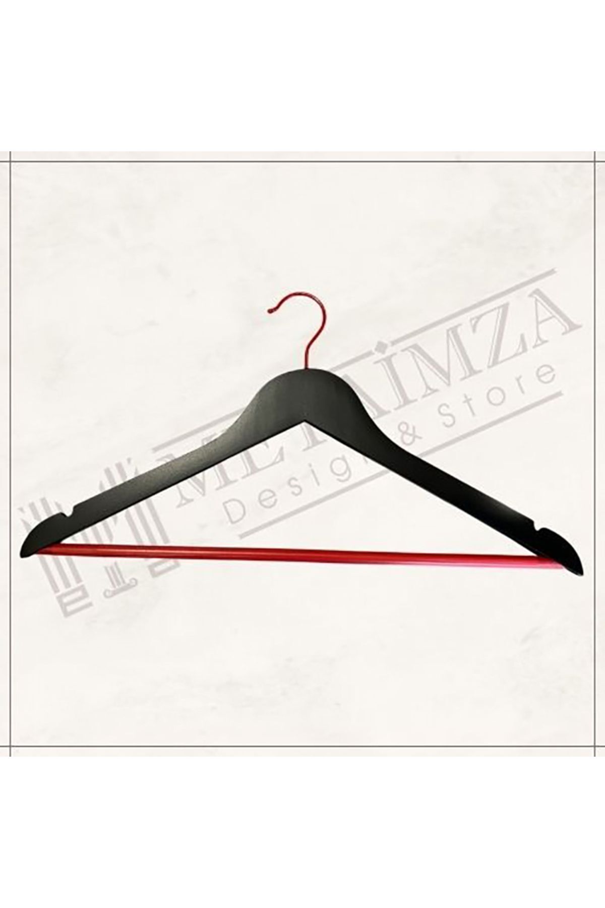 Metaimza Design Store A Plus Ahşap Askı 10 adet Çift Renk Elbise Askısı Pantalon Gömlek Askısı 365 dönebilen kanca