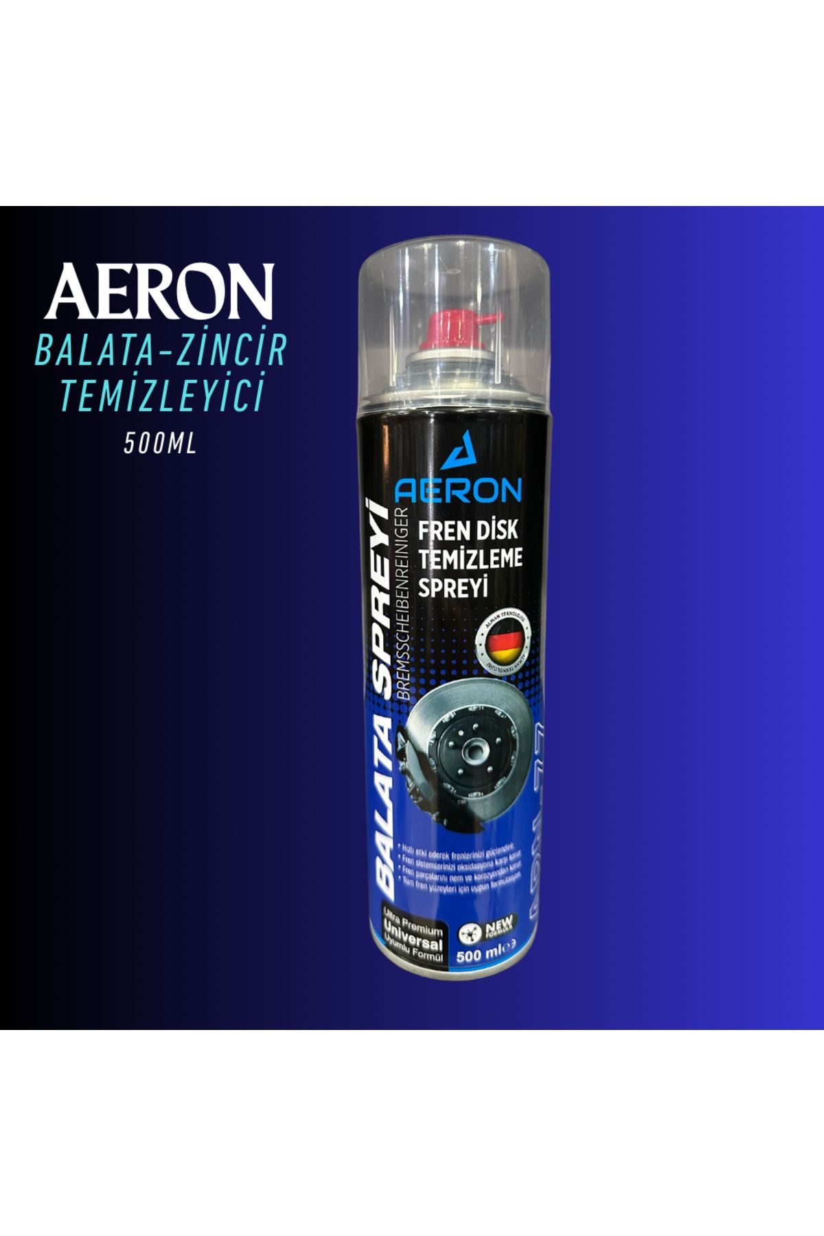 aeron 500ML Aeron Balata ve Zincir Temizleyici Sprey