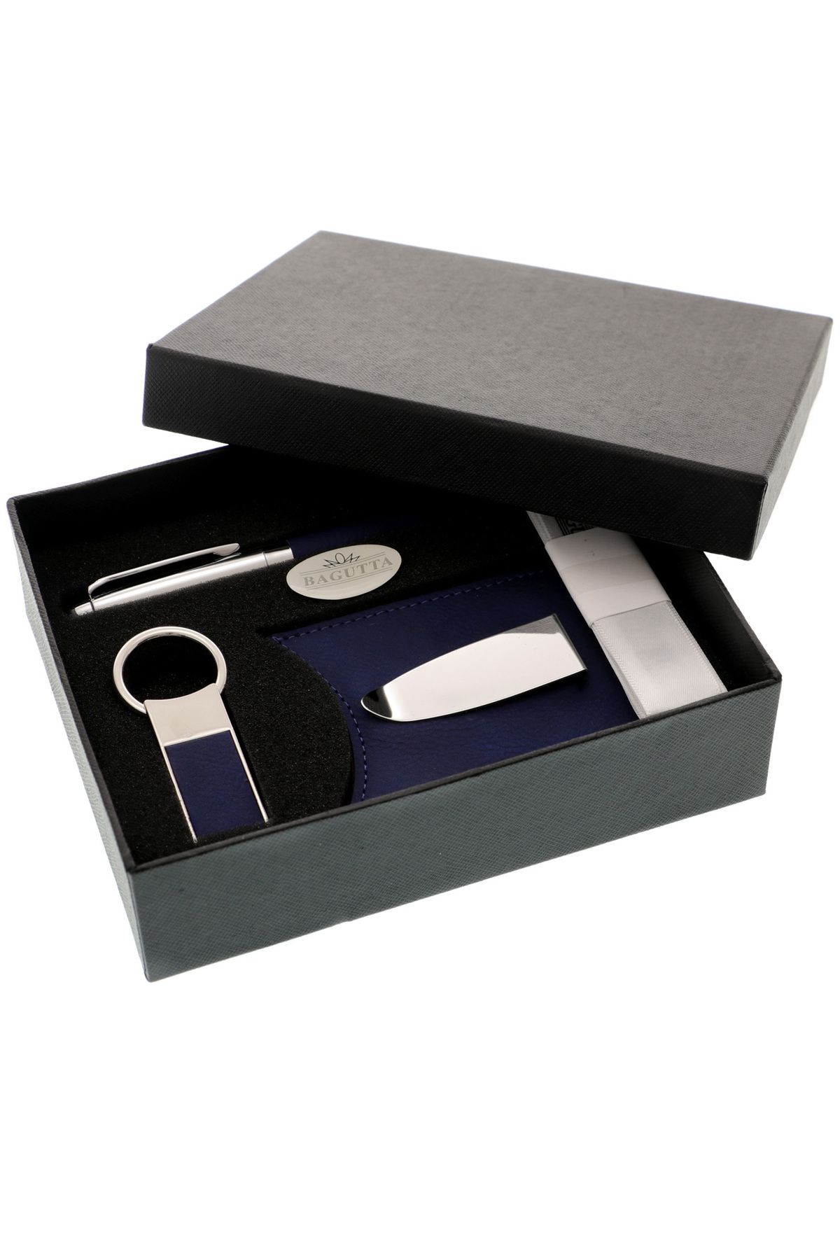 GiftExpress Set Cadou Barbati 3 Piese Bagutta Albastru - One Size