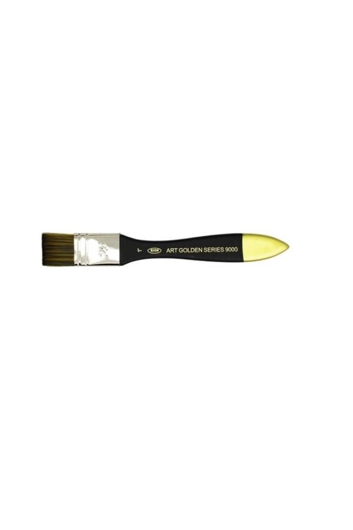 feifei Rich Art Golden Zemin Fırçası No 1,5 9000 Seri Sarı Uç 4 Cm