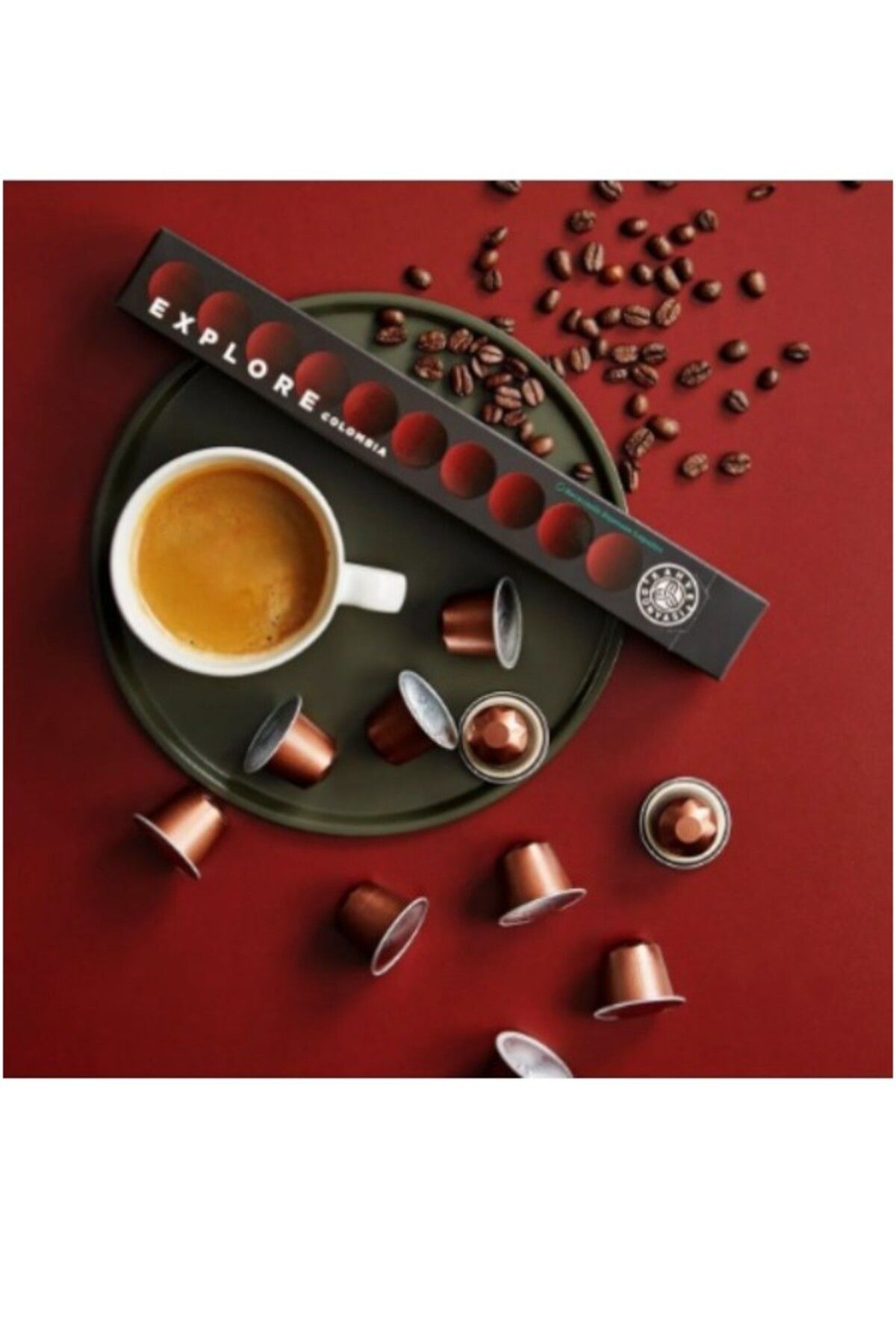Kahve Dünyası Kolombiya Kapsül Kahve 10’lu Kutu | Tüm Kapsül Kahve Makineleriyle Uyumlu | 100% Arabica