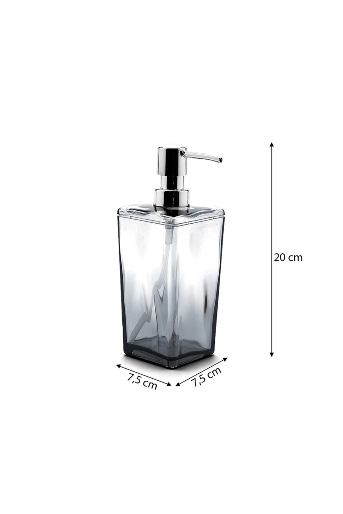 Prima Nova-Black Biga Transparent Soap Dish - Chrome Color 3