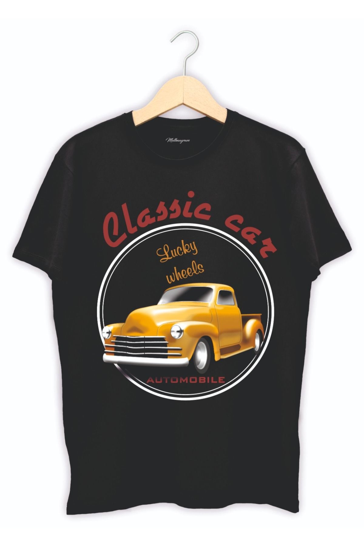 Matbaagram Vintage Klasik Araba Baskılı Tişört