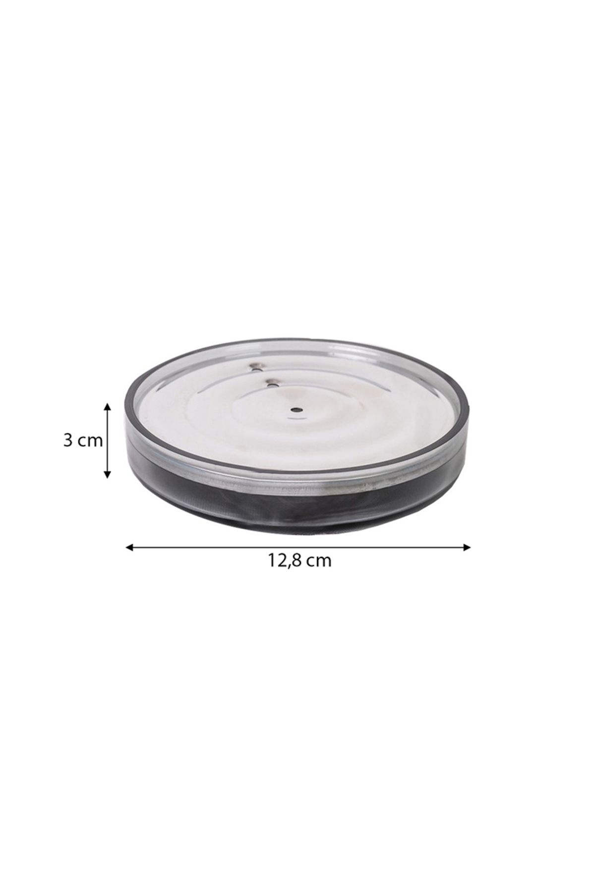 Prima Nova-Lima XL Solid Soap Dish-Transparent Black 3
