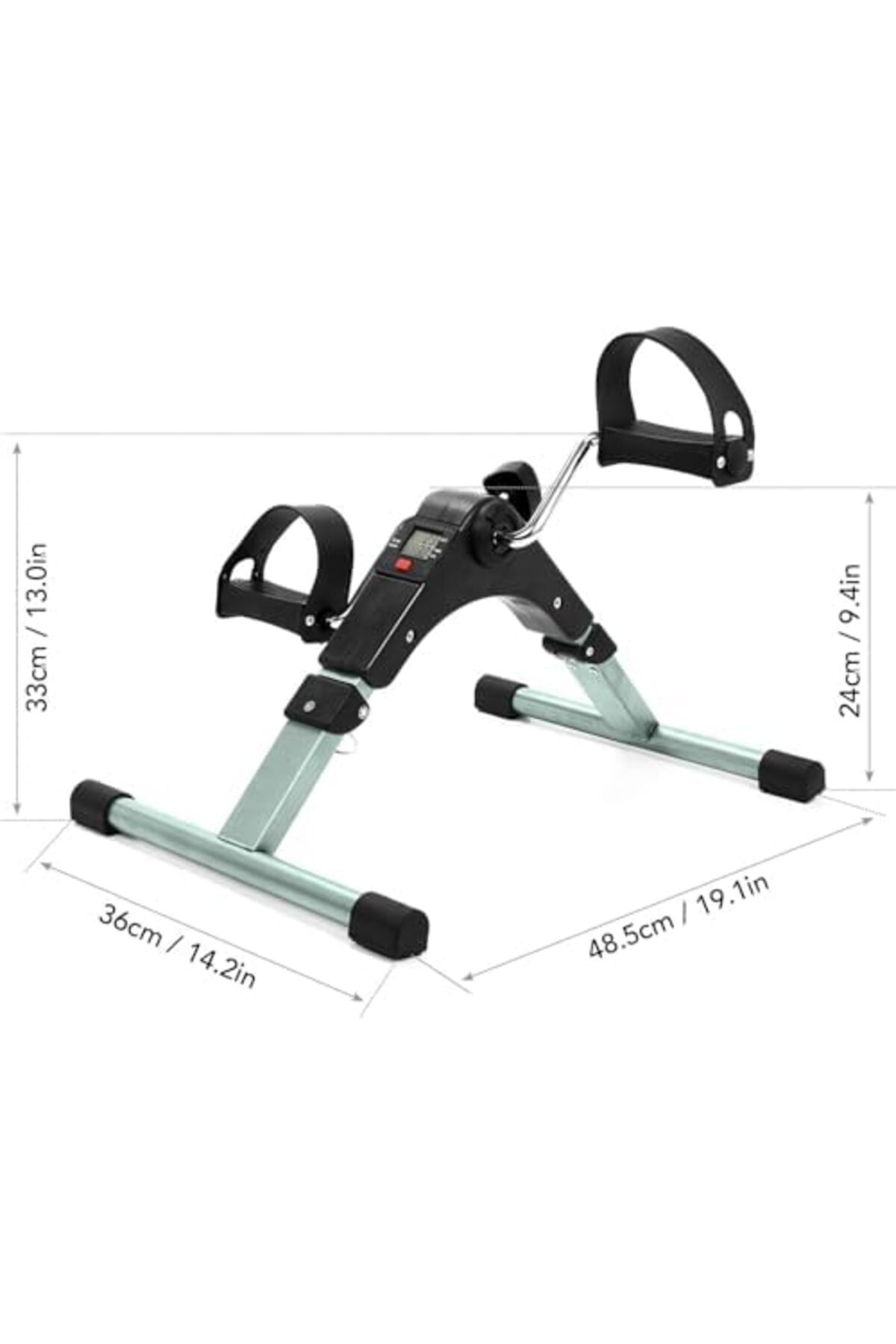 جهاز تمارين منزلي محمول قابل للطي مزود بدواسات وشاشة LCD