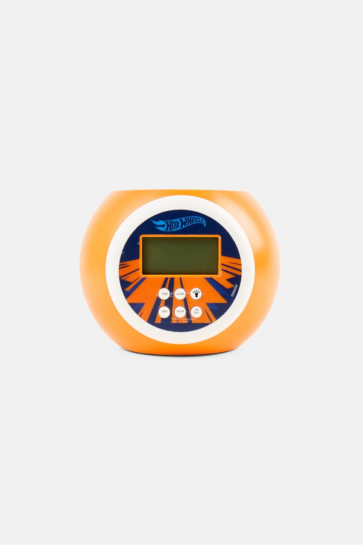HOT WHEELS-LCD Alarm Clock Projector, Orange 1